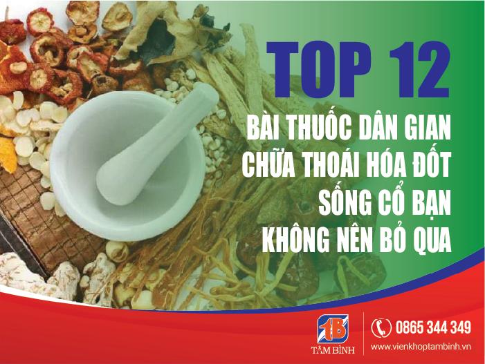 Bài thuốc dân gian chữa thoái hóa đốt sống cổ